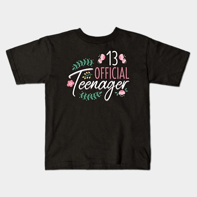 13 Official Teenager - Girls Kids T-Shirt by Streetwear KKS